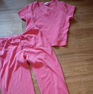 Victoria's Secret Pink Pajama Set Size Small